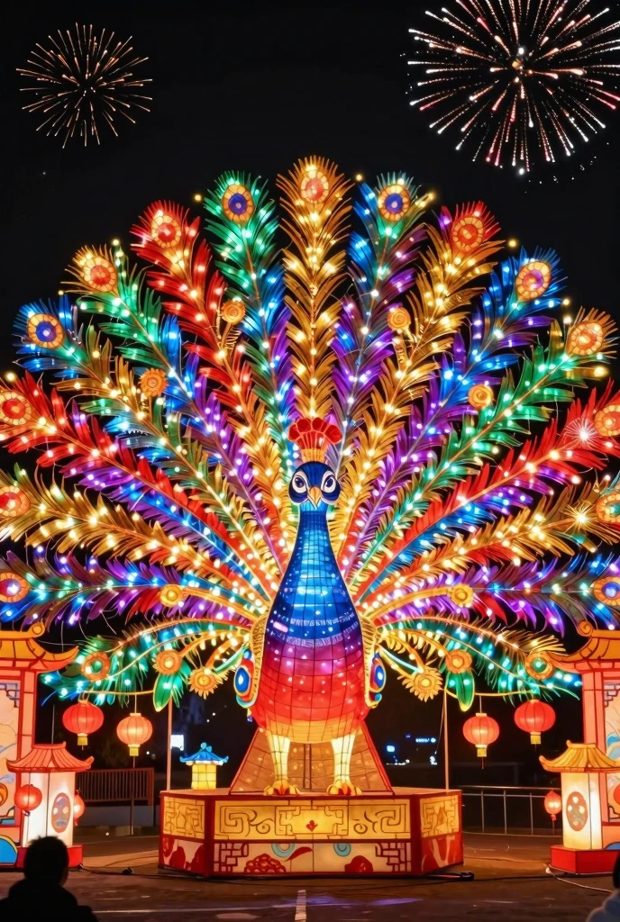 Chinese peacock  LED lights