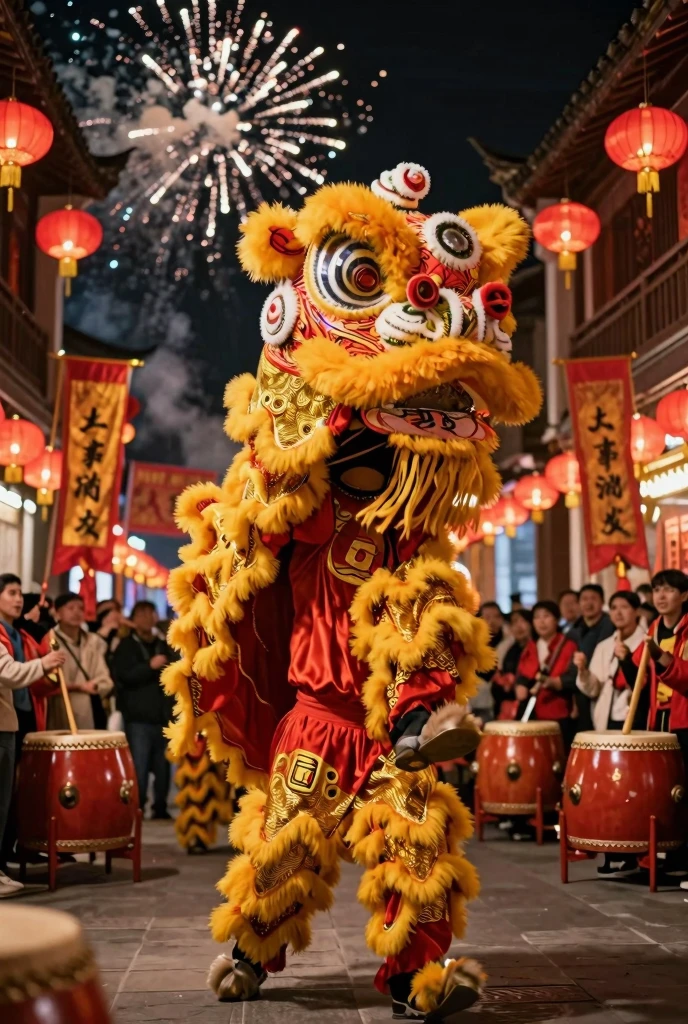 Chinese Lion LED lights